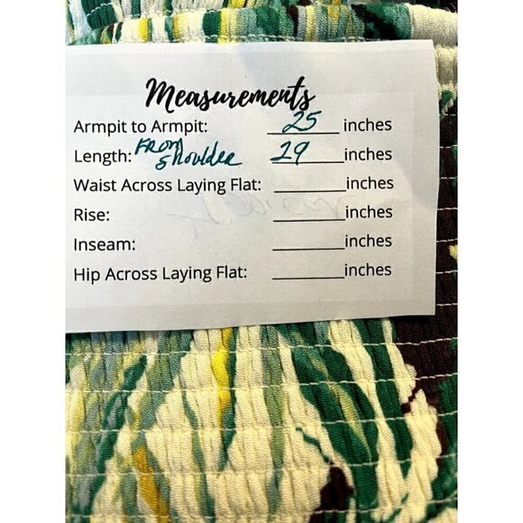 Women's Torrid Plus Size 5, 5X, 28 Green Peplum Crinkle Gauze Smock Top - Picture 5 of 8